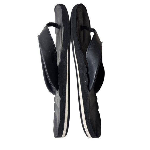Zella Flip Flops Size 7 Black Lightweight Gym‎ Sandals Comfort Slides Beach - Picture 7 of 9